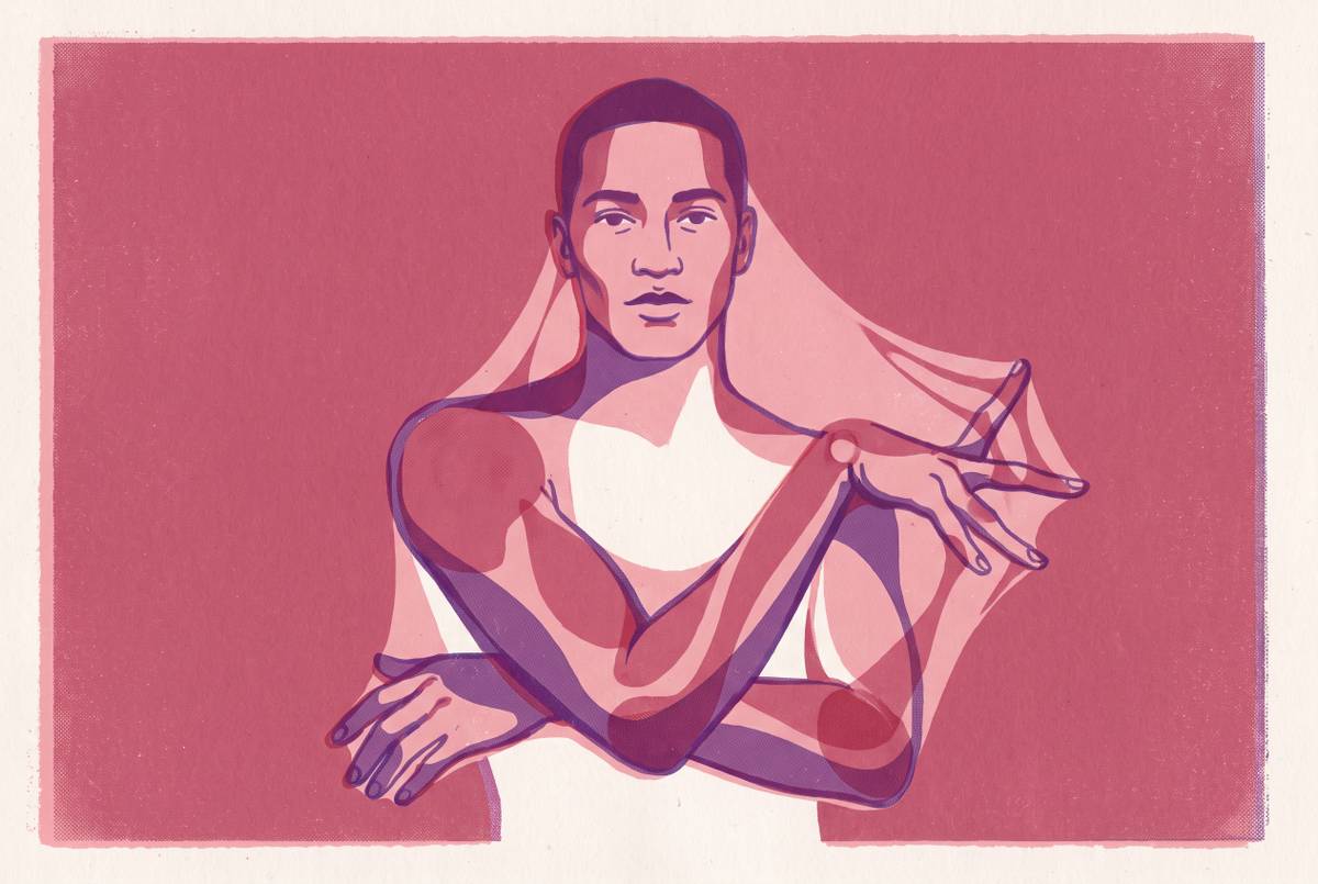 Cover illustration for “EDS in People Assigned Male at Birth”