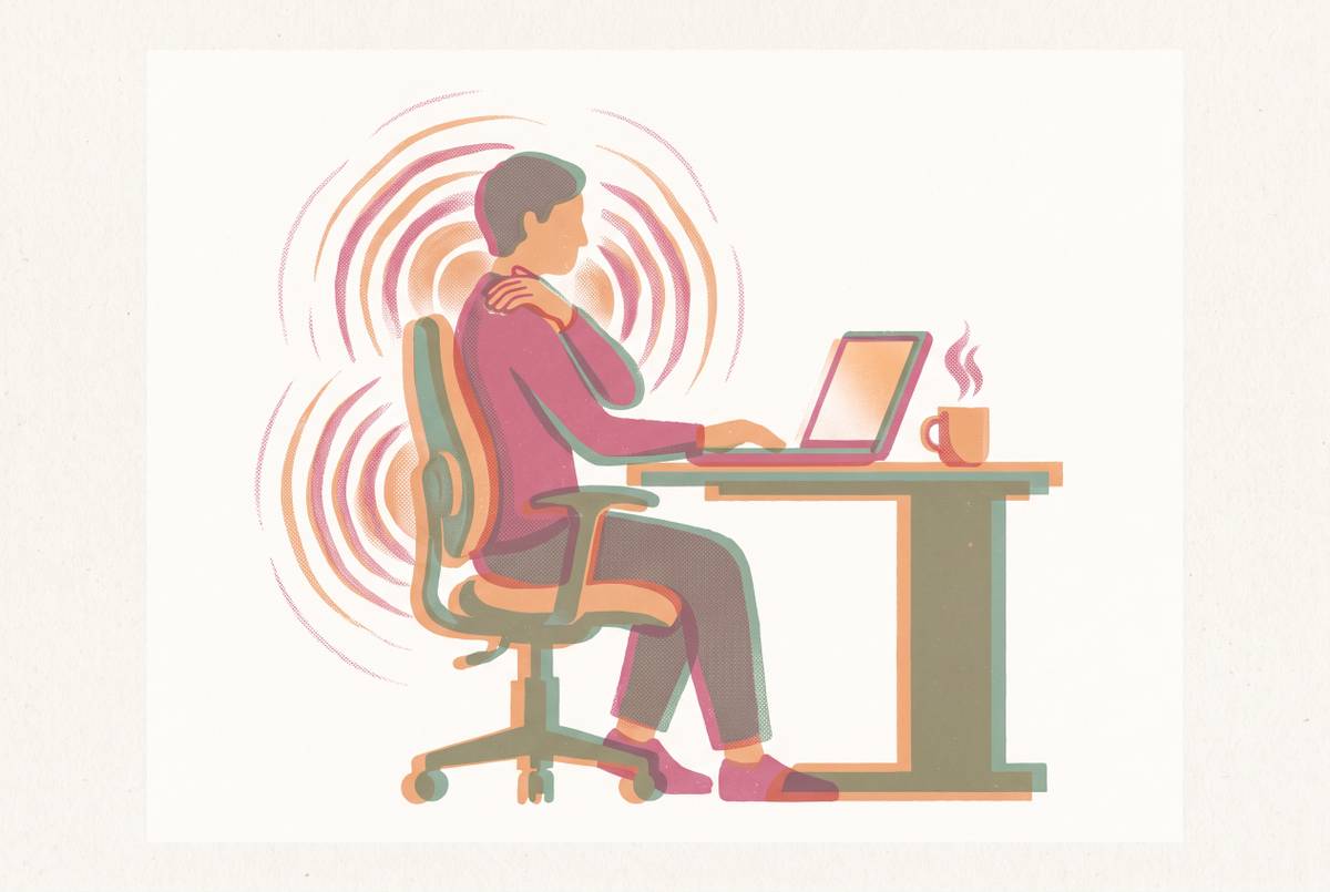 Cover illustration for “Managing Fibromyalgia at Work and Requesting Reasonable Adjustments”