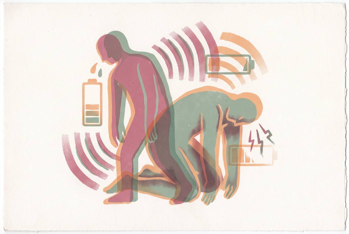 Cover illustration for “Post-Exertional Malaise in Fibromyalgia vs Chronic Fatigue Syndrome”