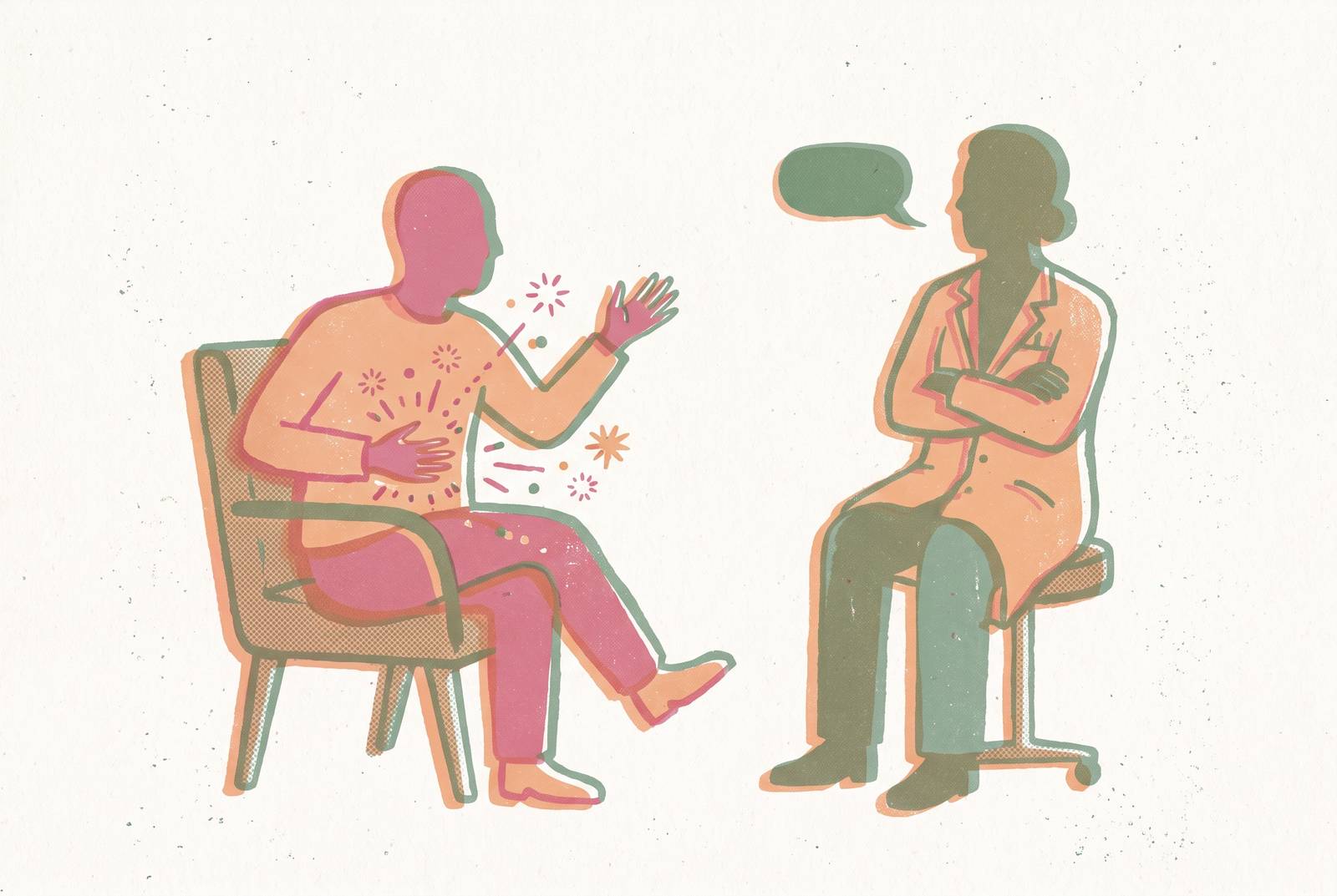 Cover illustration for “How to Communicate Fibromyalgia Symptoms When Doctors Dismiss You”