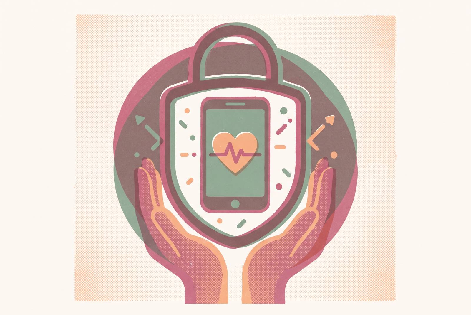 Cover illustration for “Privacy and Data Safety When Using AI Health Apps for Chronic Illness”
