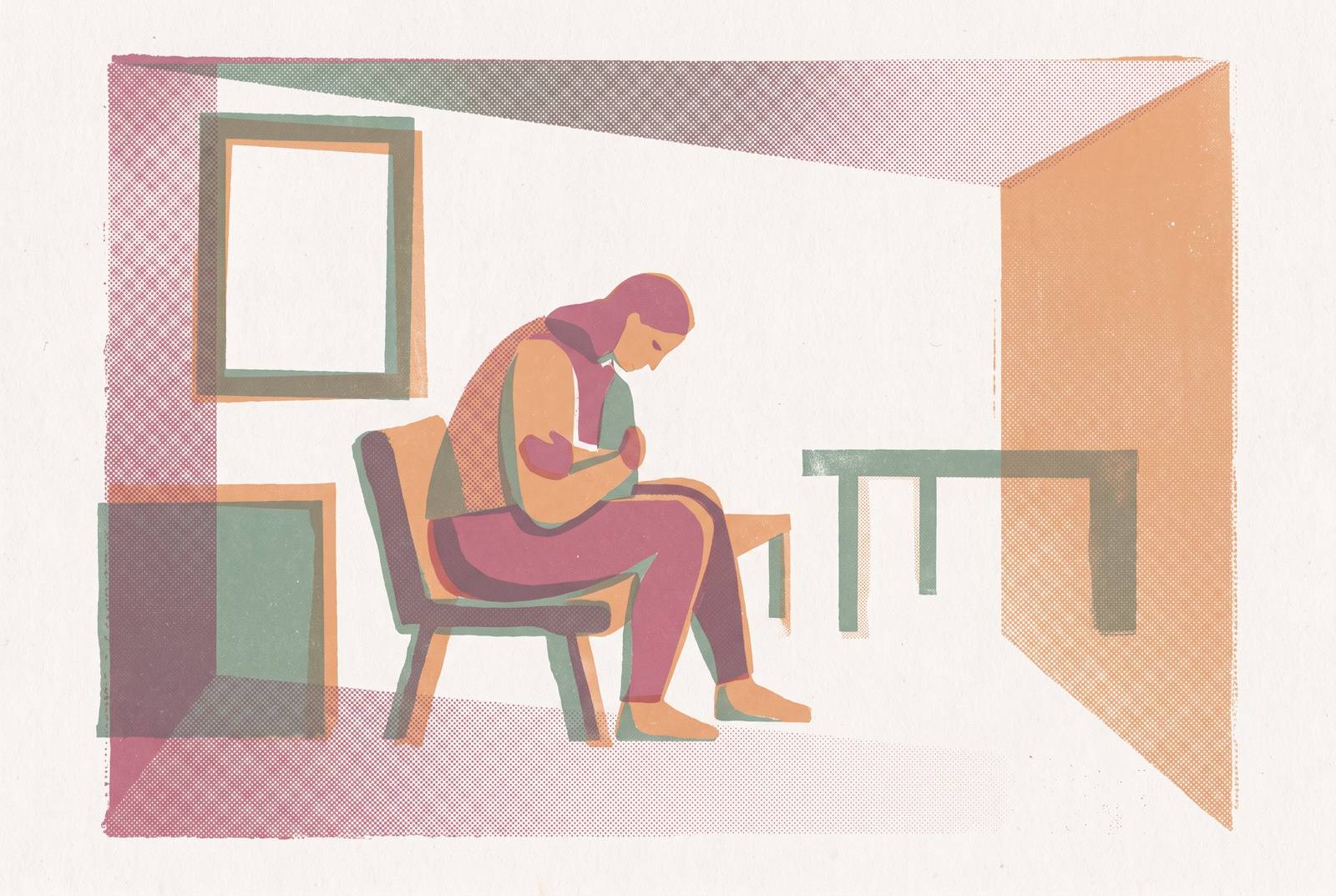 Cover illustration for “Social Isolation in Fibromyalgia Patients”