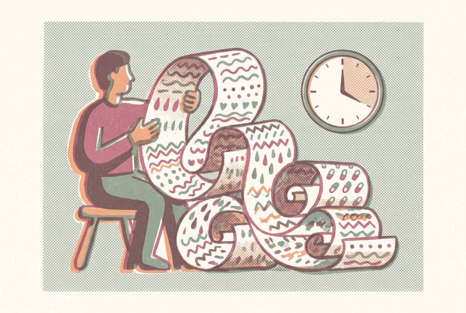 Cover illustration for “When Your Symptom History Is Too Long to Explain in Ten Minutes”