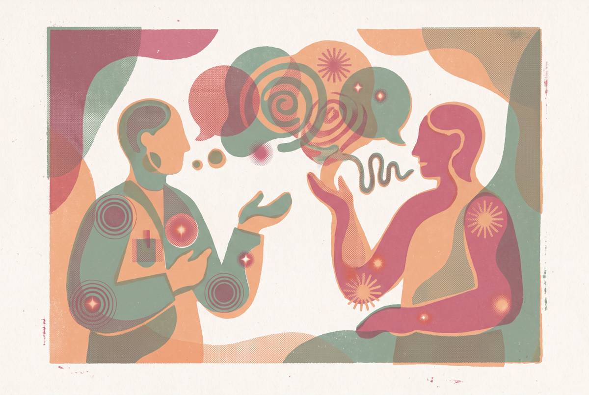 Cover illustration for “Fibromyalgia and Shared Decision Making in Clinical Consultations”