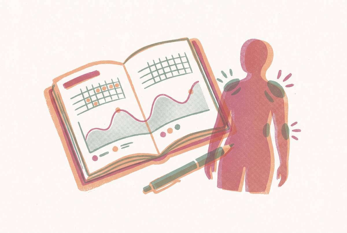 Cover illustration for “Fibromyalgia Pain Diary Templates and What Makes Them Useful”