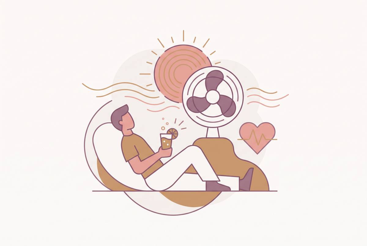 Cover illustration for “Heat Intolerance and POTS Summer Strategies”