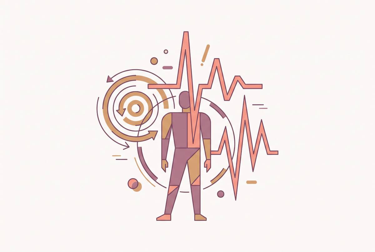 Cover illustration for “Post-COVID POTS Symptom Patterns”