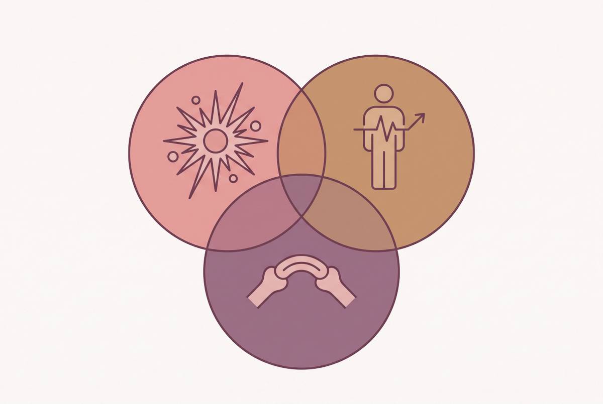 Cover illustration for “MCAS, POTS, and Hypermobility as a Triad”