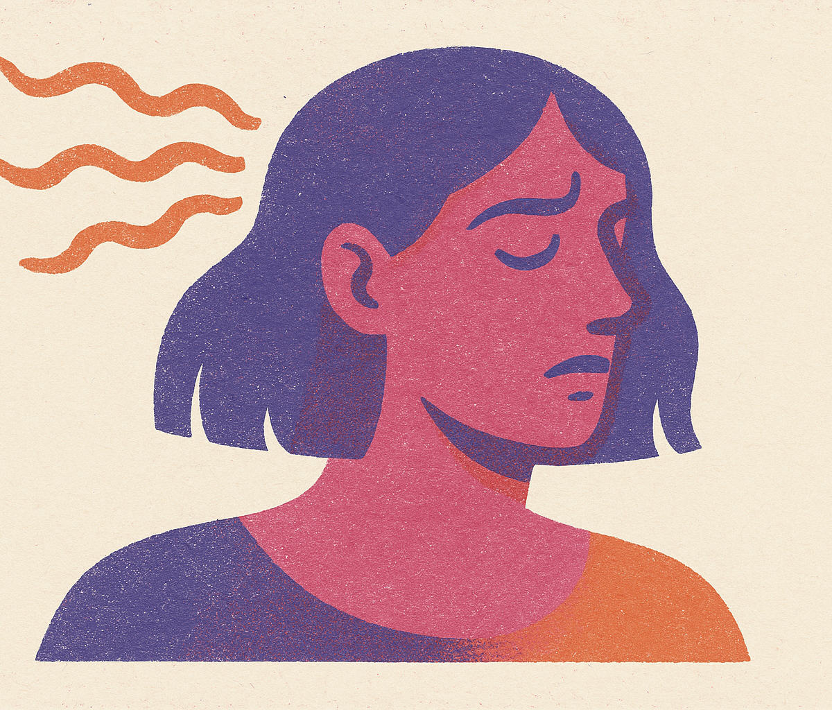 Cover illustration for “Low Progesterone Symptoms in Perimenopause”