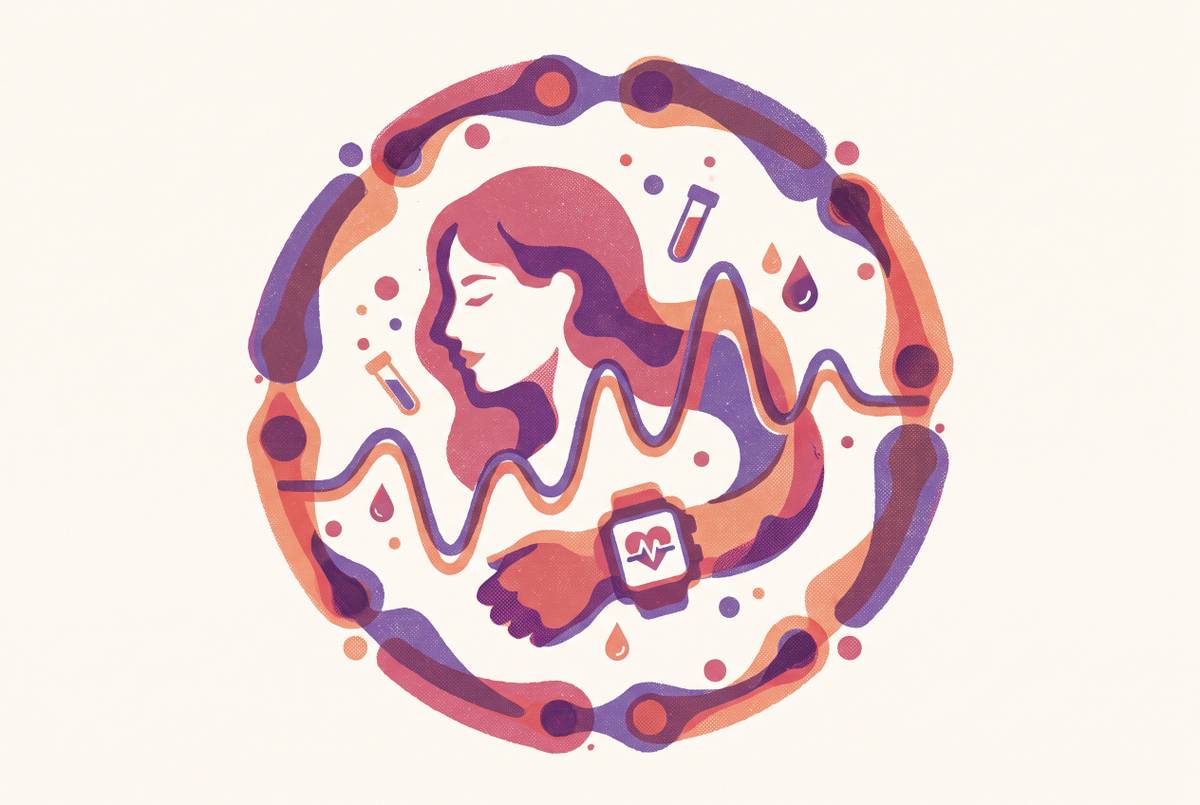Cover illustration for “Wearable and Lab Data Integration in Women's Hormonal Health Monitoring”