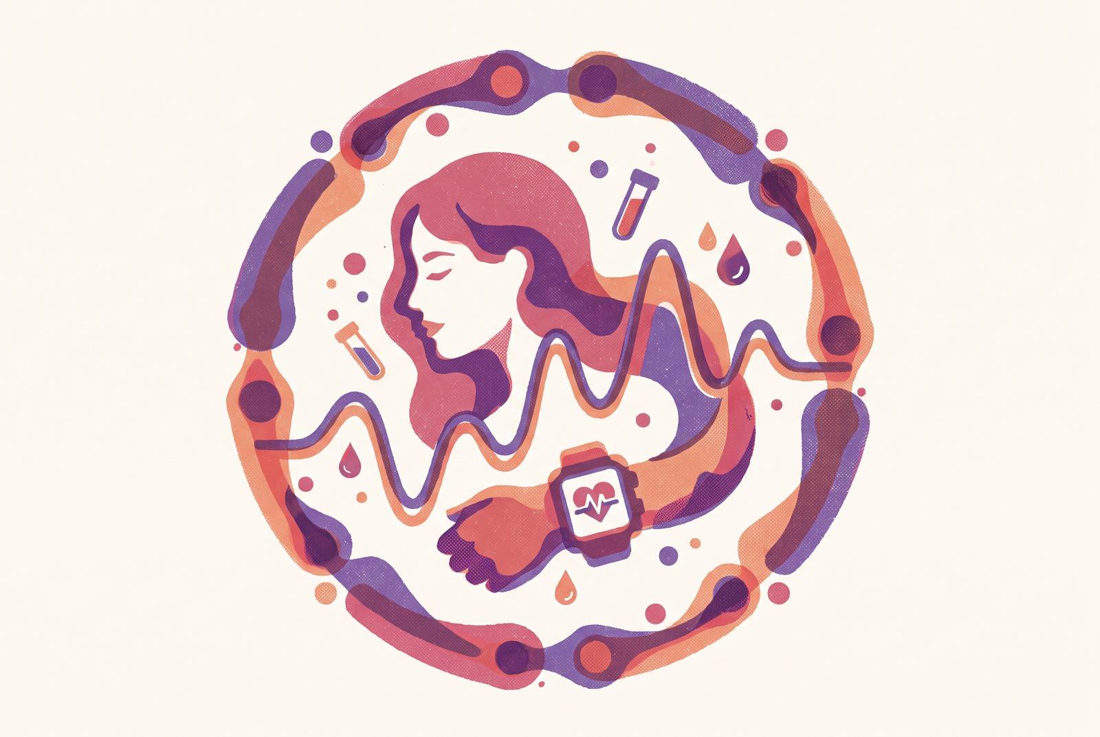 Cover illustration for “Wearable and Lab Data Integration in Women's Hormonal Health Monitoring”