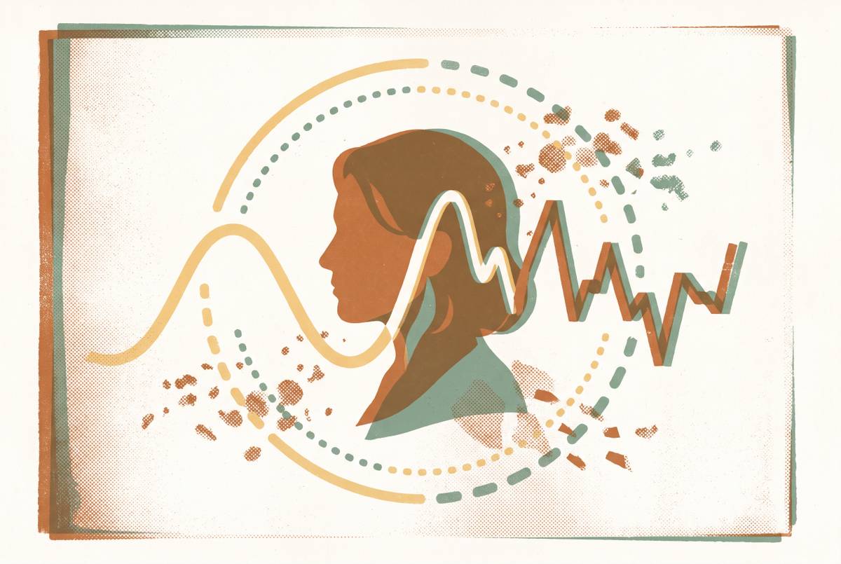 Cover illustration for “Cortisol Rhythm Disruption in Perimenopausal Women”