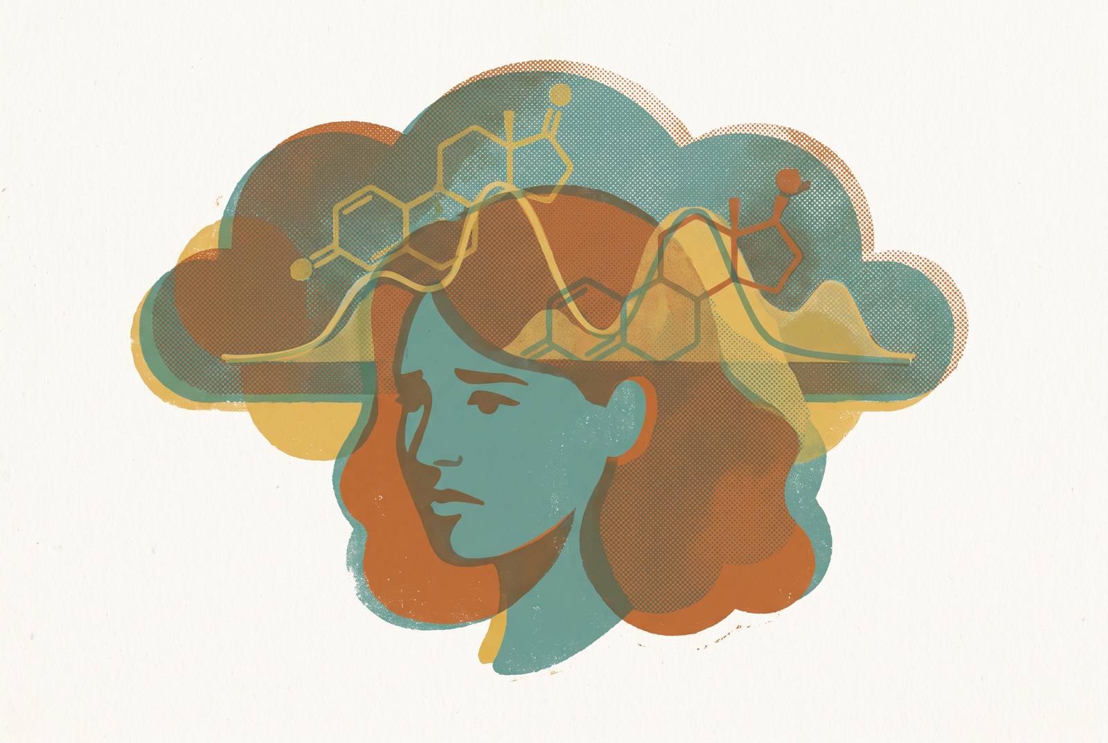Cover illustration for “Perimenopause Diagnosed as Depression Without Hormone Testing”