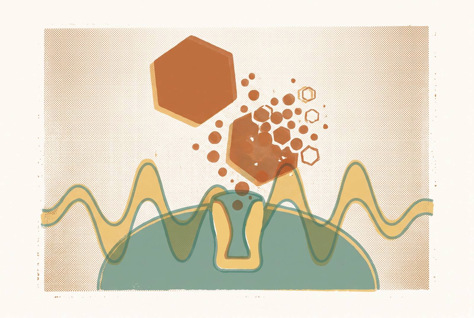 Cover illustration for “Progesterone Decline and GABA Receptor Sensitivity”