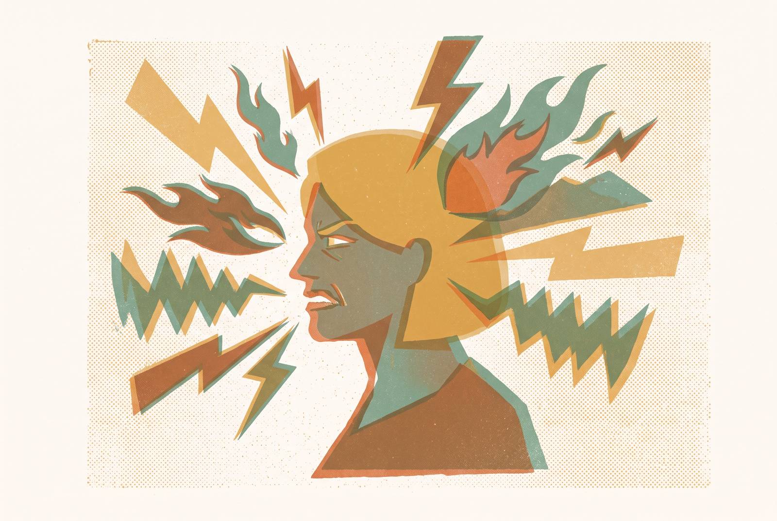 Cover illustration for “Rage and Irritability as Perimenopausal Symptoms”