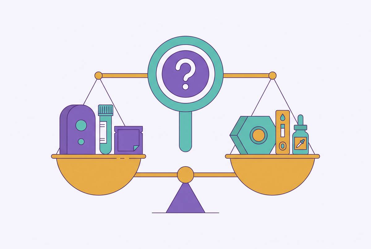 Cover illustration for “How to Compare Direct-to-Consumer Perimenopause Testing Companies”