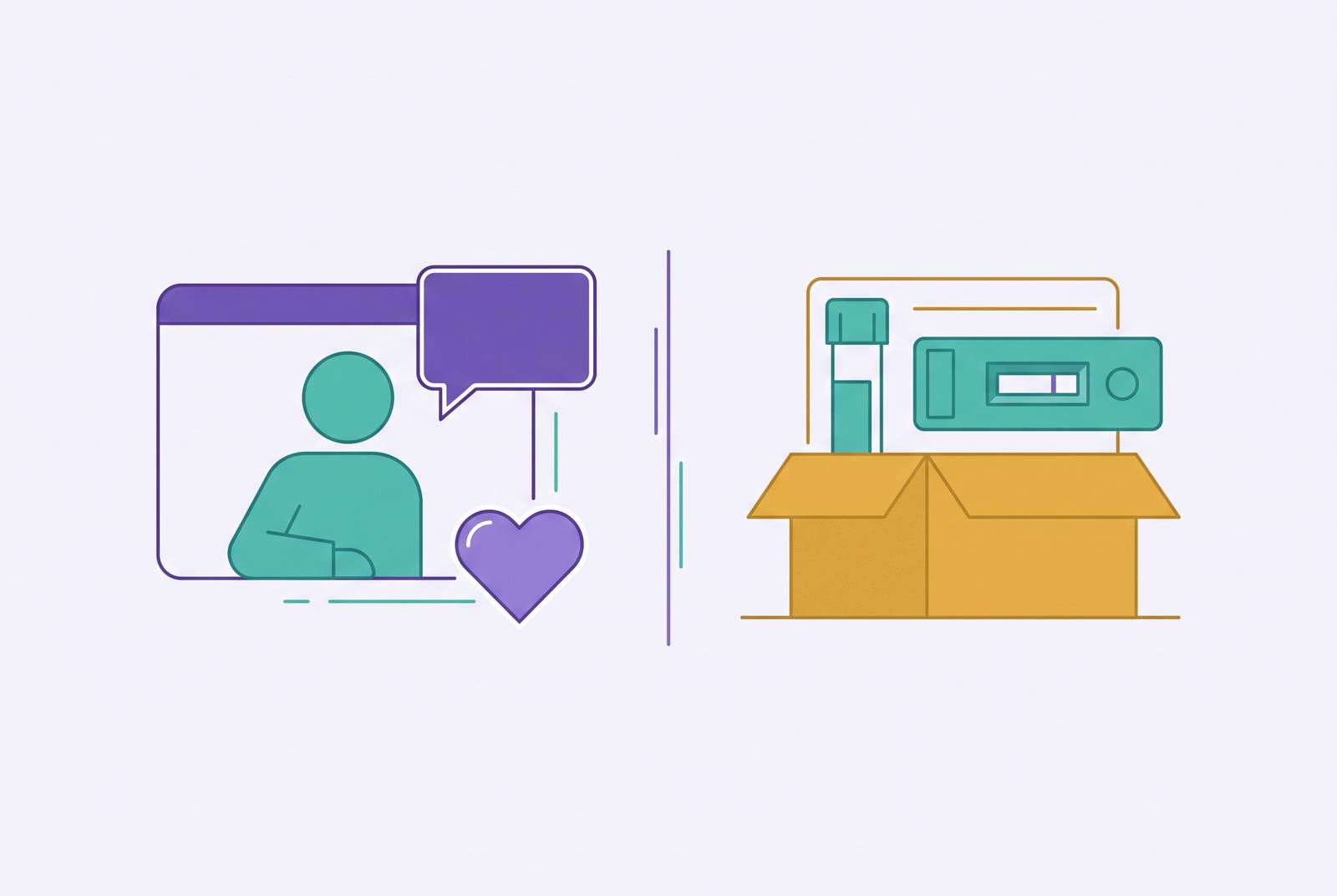Cover illustration for “Telehealth Perimenopause Services vs DTC Testing Services”