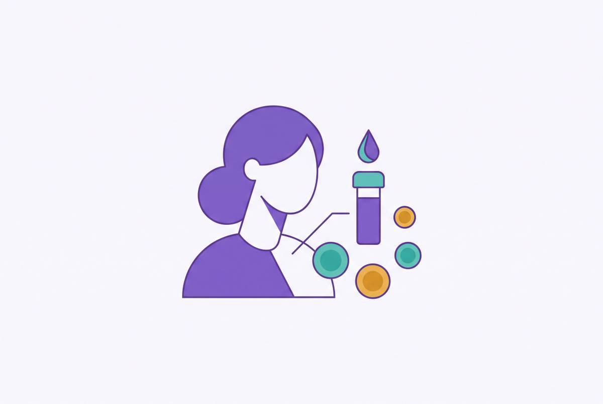 Cover illustration for “Iron and Ferritin Testing in Perimenopausal Women With Heavy Periods”