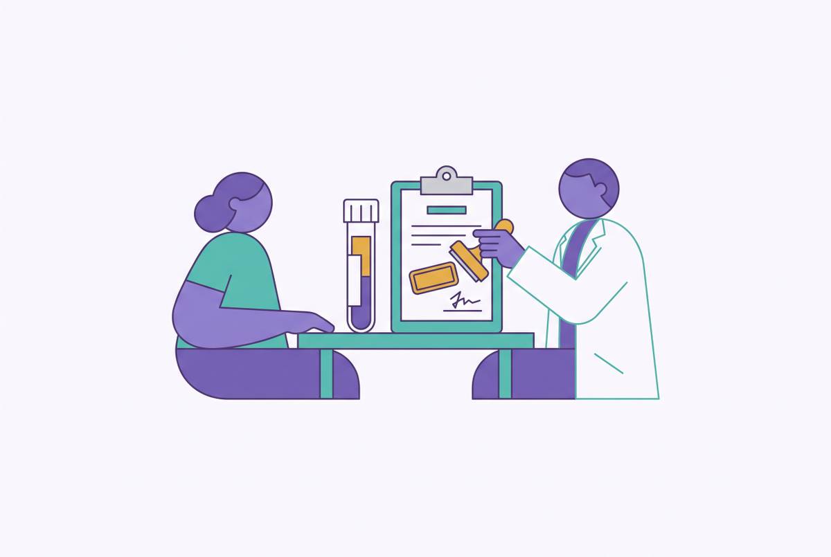 Cover illustration for “How to Request Hormone Testing Through a Physician When Insurers Require It”