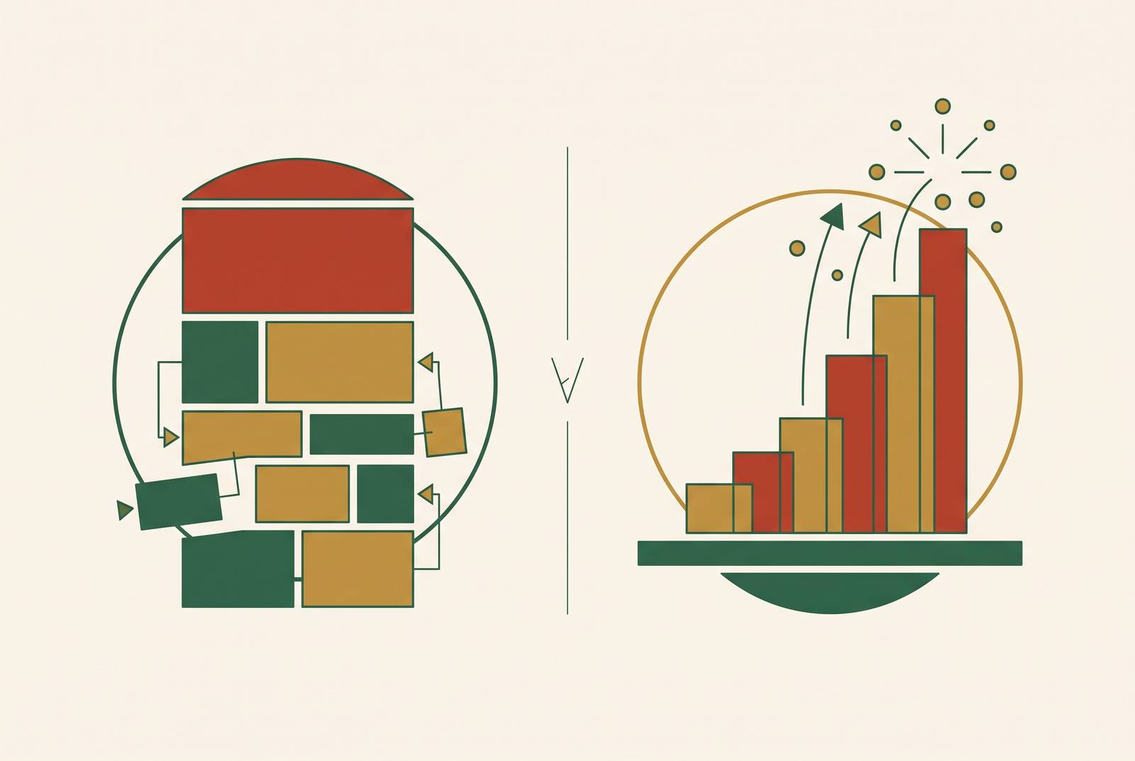 Cover illustration for “Residual Method vs. Excess Earnings Method for Intangible Asset Valuation”