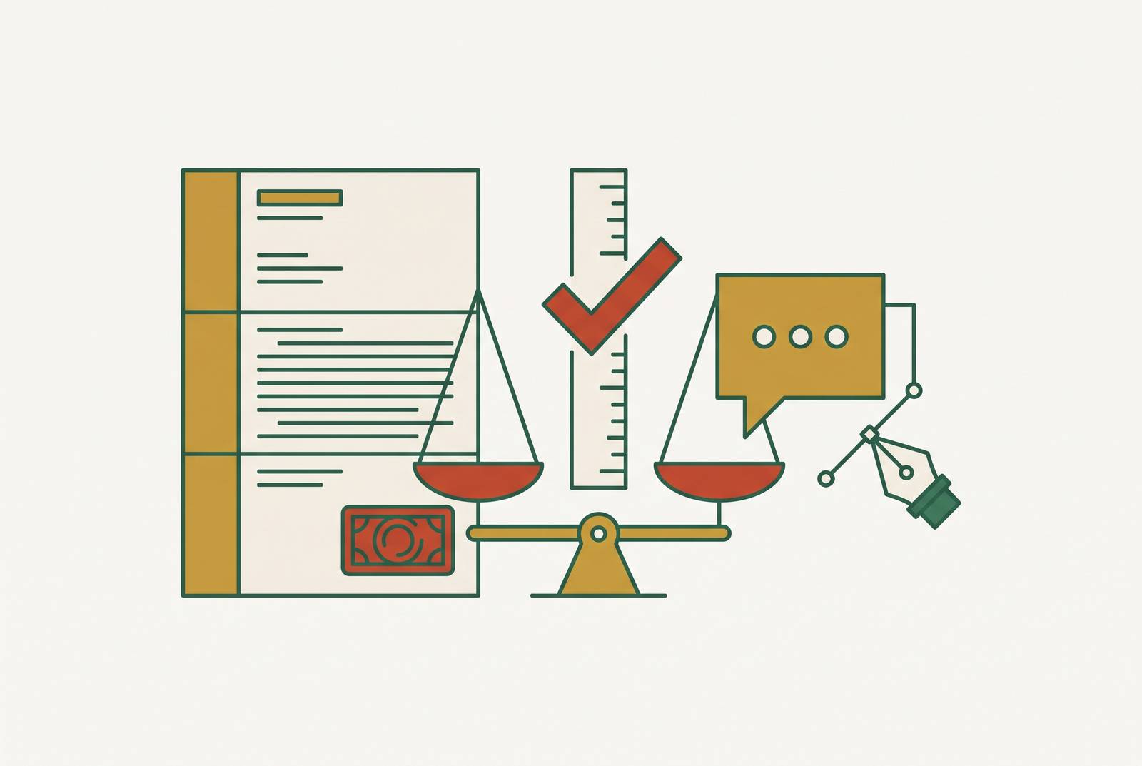 Cover illustration for “Evaluating AI Correspondence Tools Against Real Tax Firm Regulatory Writing Standards”