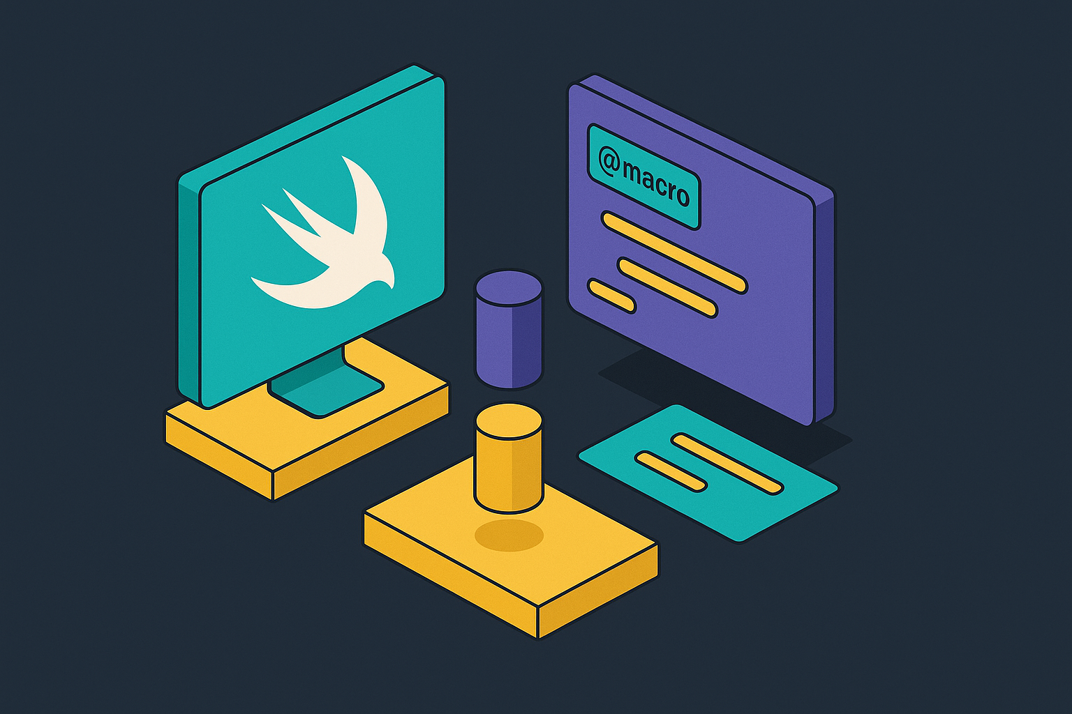 Cover illustration for “SwiftUI Observable Macro vs ObservableObject in Production”