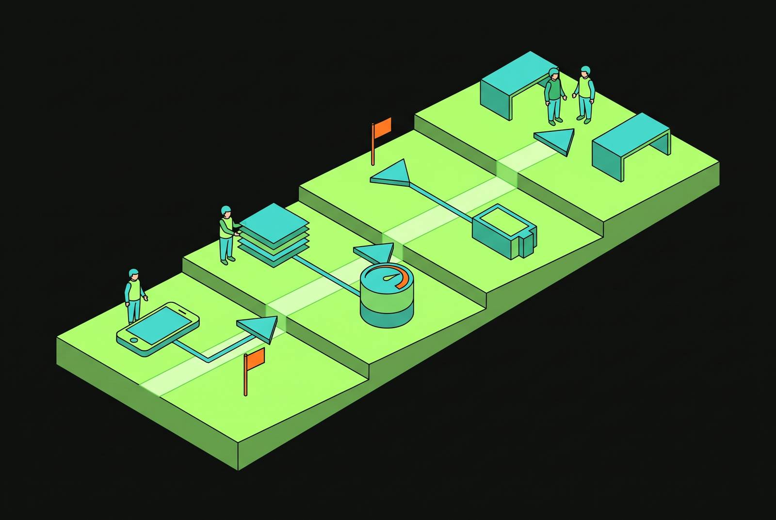 Cover illustration for “Technical Roadmap Planning for a Growing iOS Engineering Team”