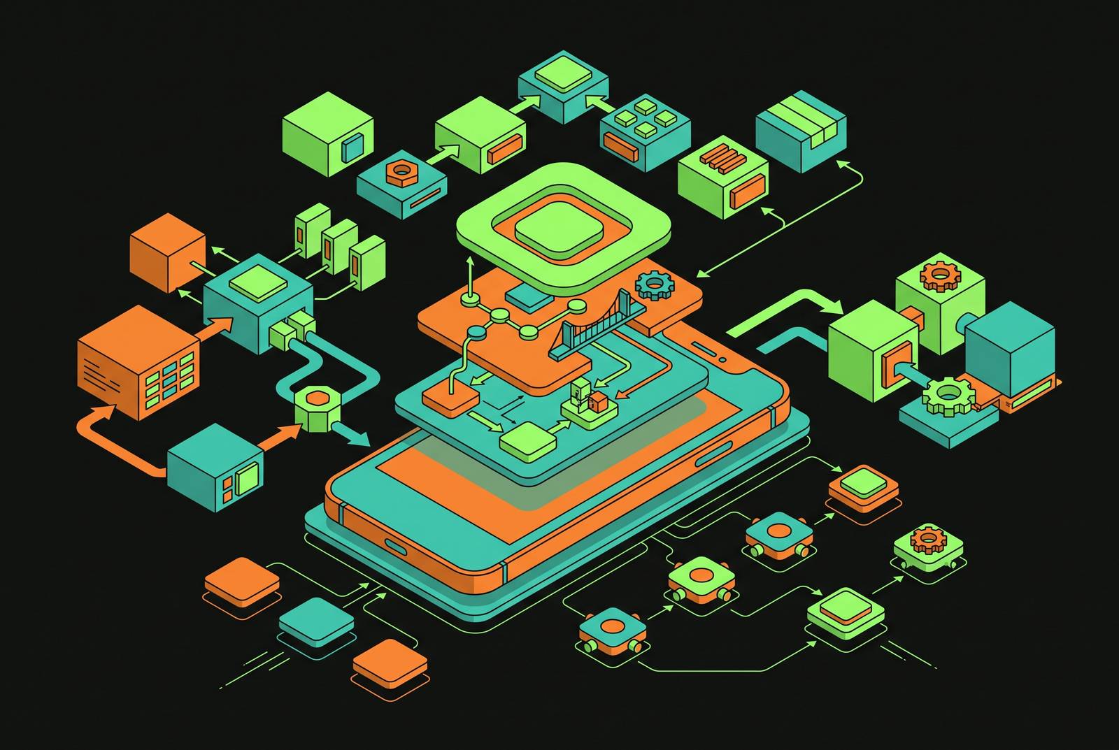 Cover illustration for “When React Native Is the Right Choice for a Consumer iOS Product”