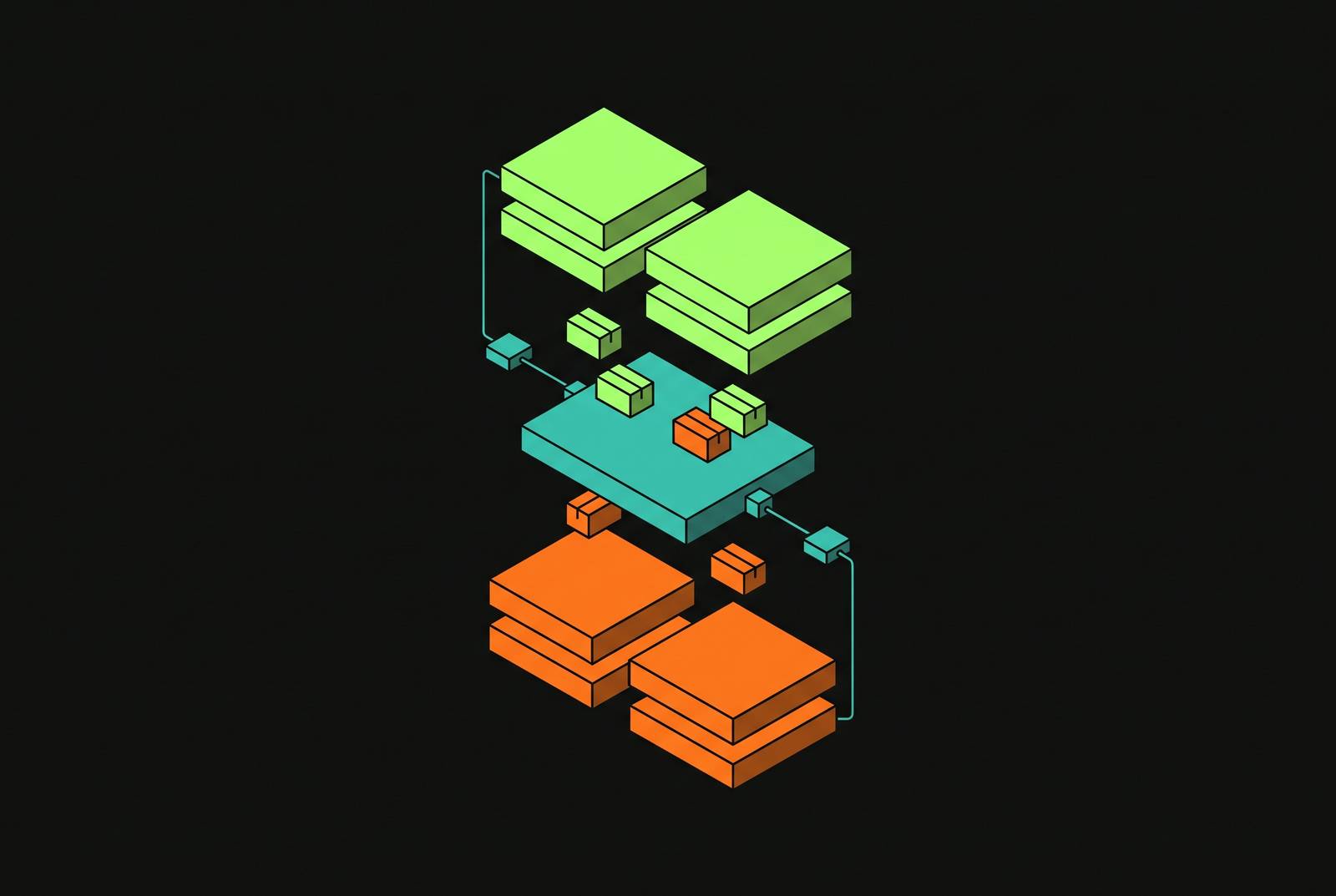 Cover illustration for “Code Sharing Strategy for Teams Maintaining React Native and Native iOS Codebases”