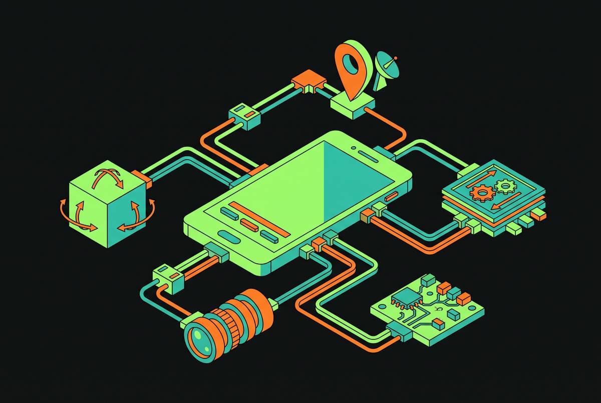 Cover illustration for “Native Modules in React Native for iOS Hardware and Sensor Access”