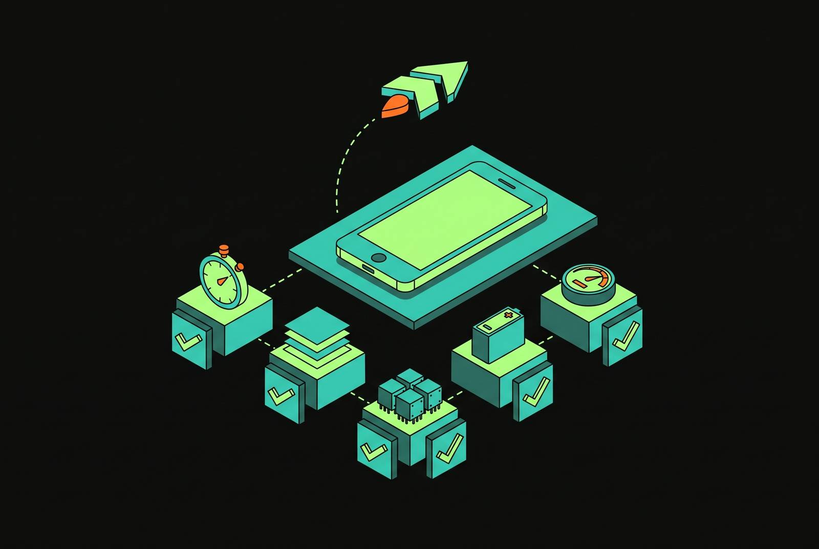 Cover illustration for “Zero-to-Launch iOS Engineering Checklist for Consumer Apps”