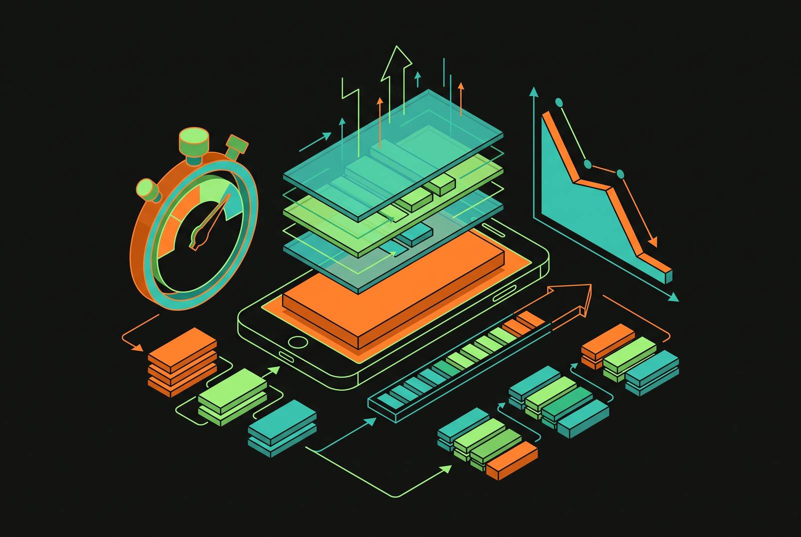Cover illustration for “App Launch Time Optimization Below 400ms on iOS”