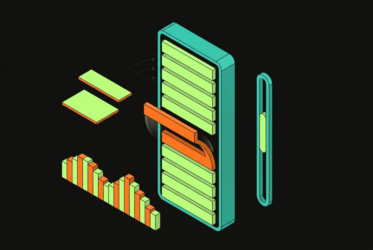 Cover illustration for “Reducing Hitches in SwiftUI List and LazyVStack Scrolling”