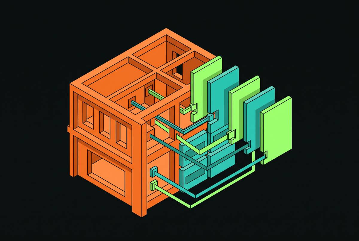 Cover illustration for “Brownfield Native iOS Integration With React Native Screens”