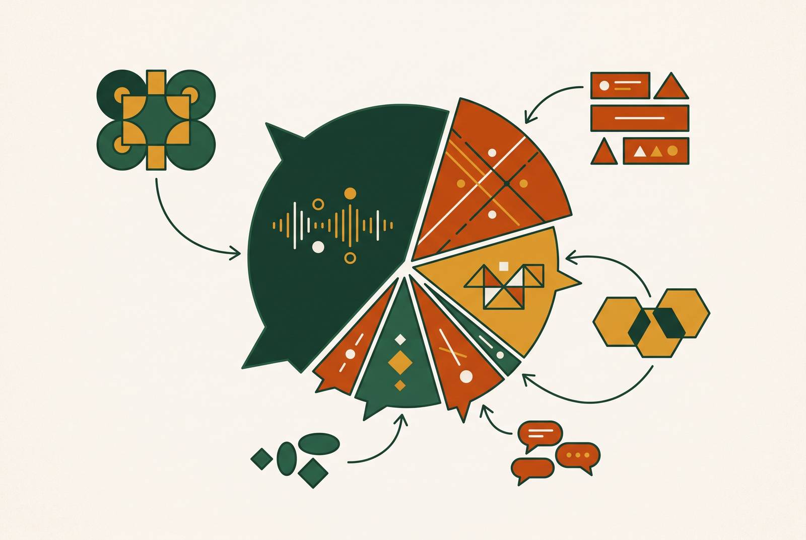 Cover illustration for “Share of Voice Measurement in Generative AI Across Multiple LLMs”