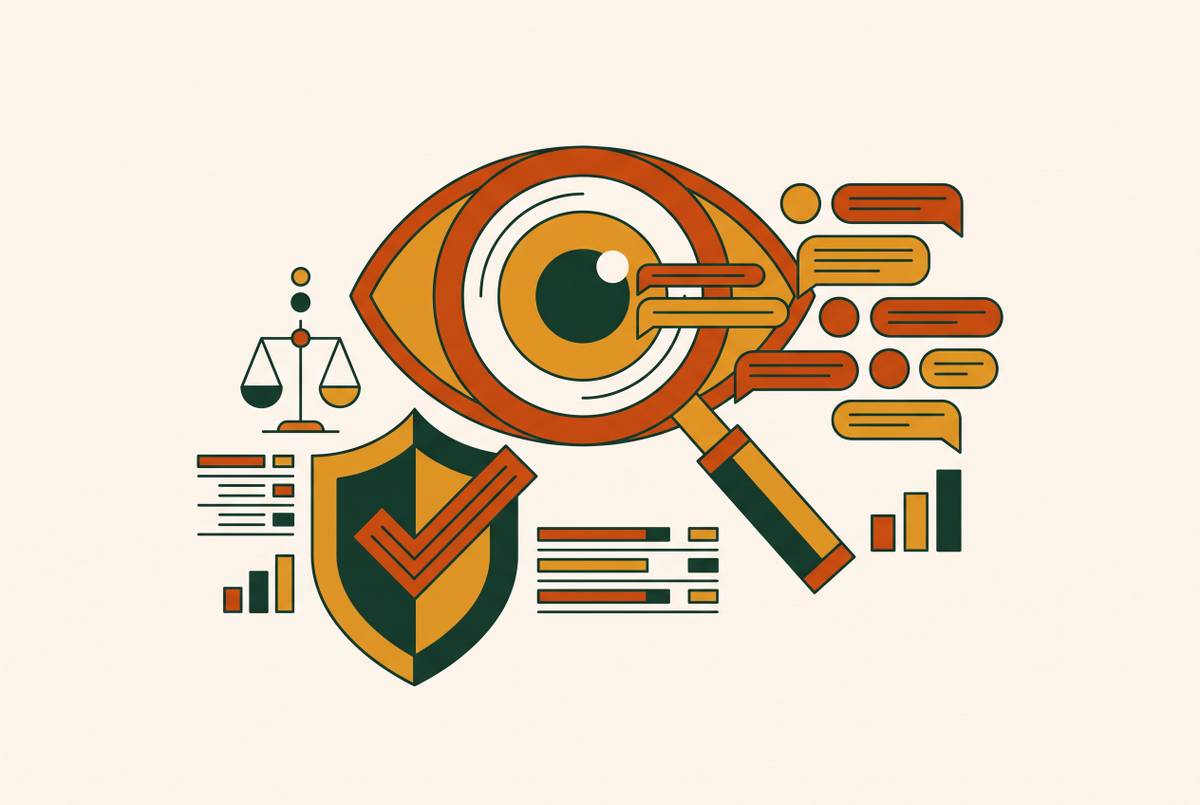 Cover illustration for “AI Answer Monitoring Tools for Financial Services Compliance”