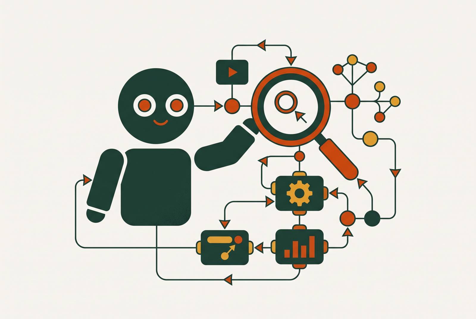 Cover illustration for “Agentic Marketing Tools and Their Role in AI Search Optimization Workflows”