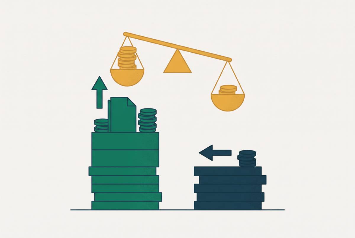 Cover illustration for “AEO Budget Line Item vs. Paid Search Budget Comparison for Finance Teams”