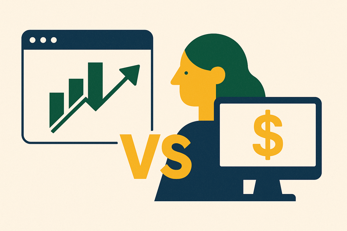 Cover illustration for “Agency-Managed AEO vs. Platform-Direct Subscription for Mid-Market Brands”