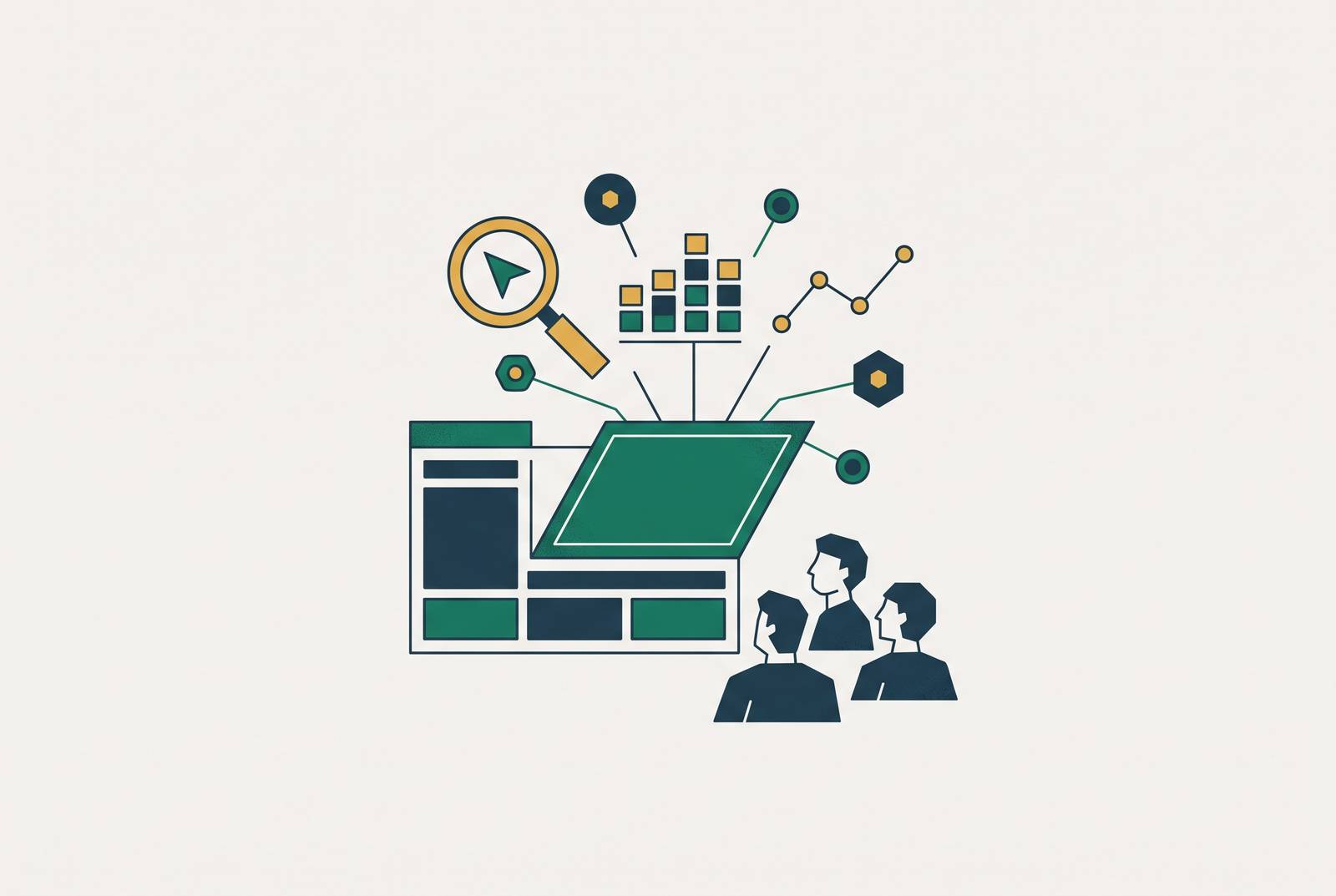 Cover illustration for “Terminal-Based AI Search Analytics for Lean Technical Teams”