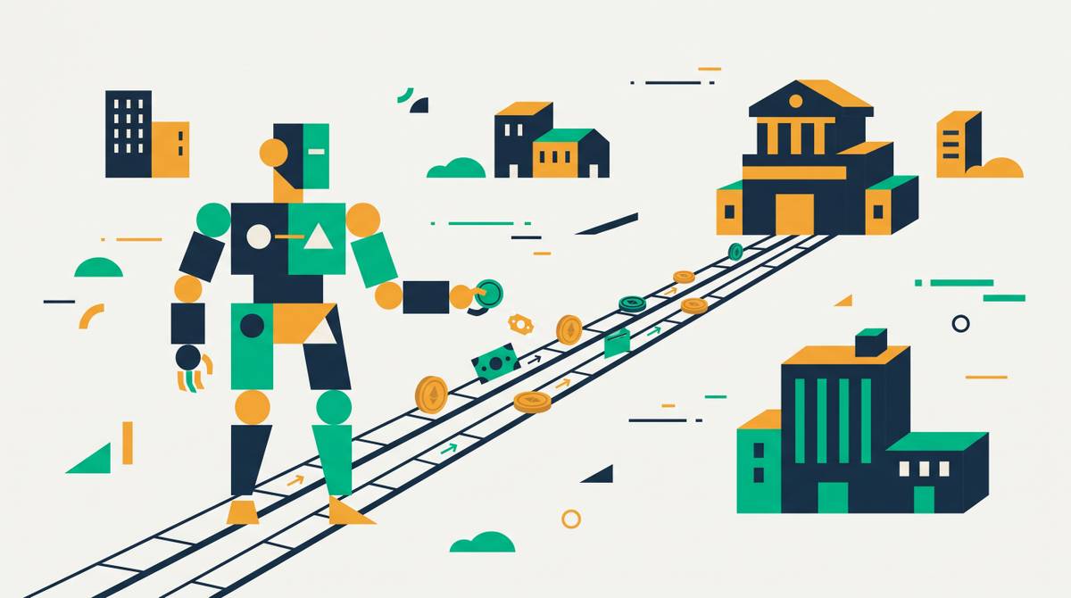 Cover illustration for “How AI Agents Execute B2B Payments on Existing Bank Rails”