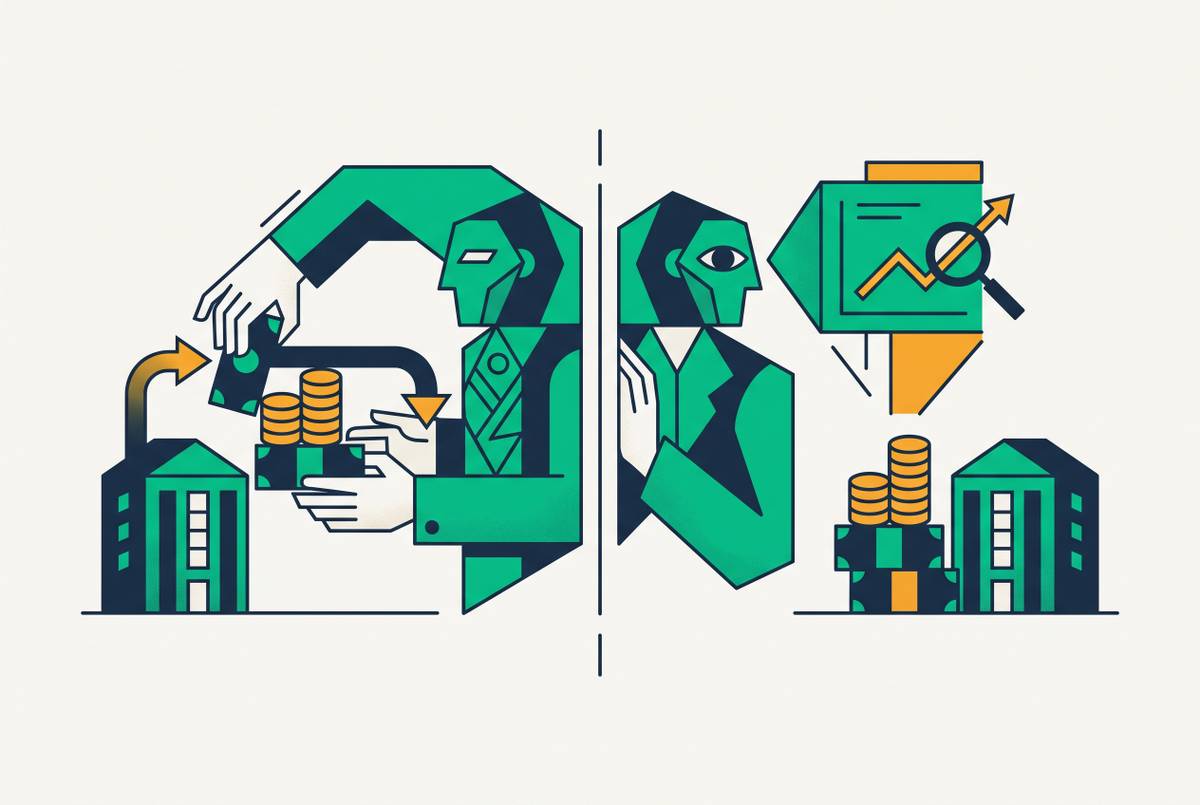 Cover illustration for “AI Agents Executing Real Bank Transactions vs. Surfacing Insights”