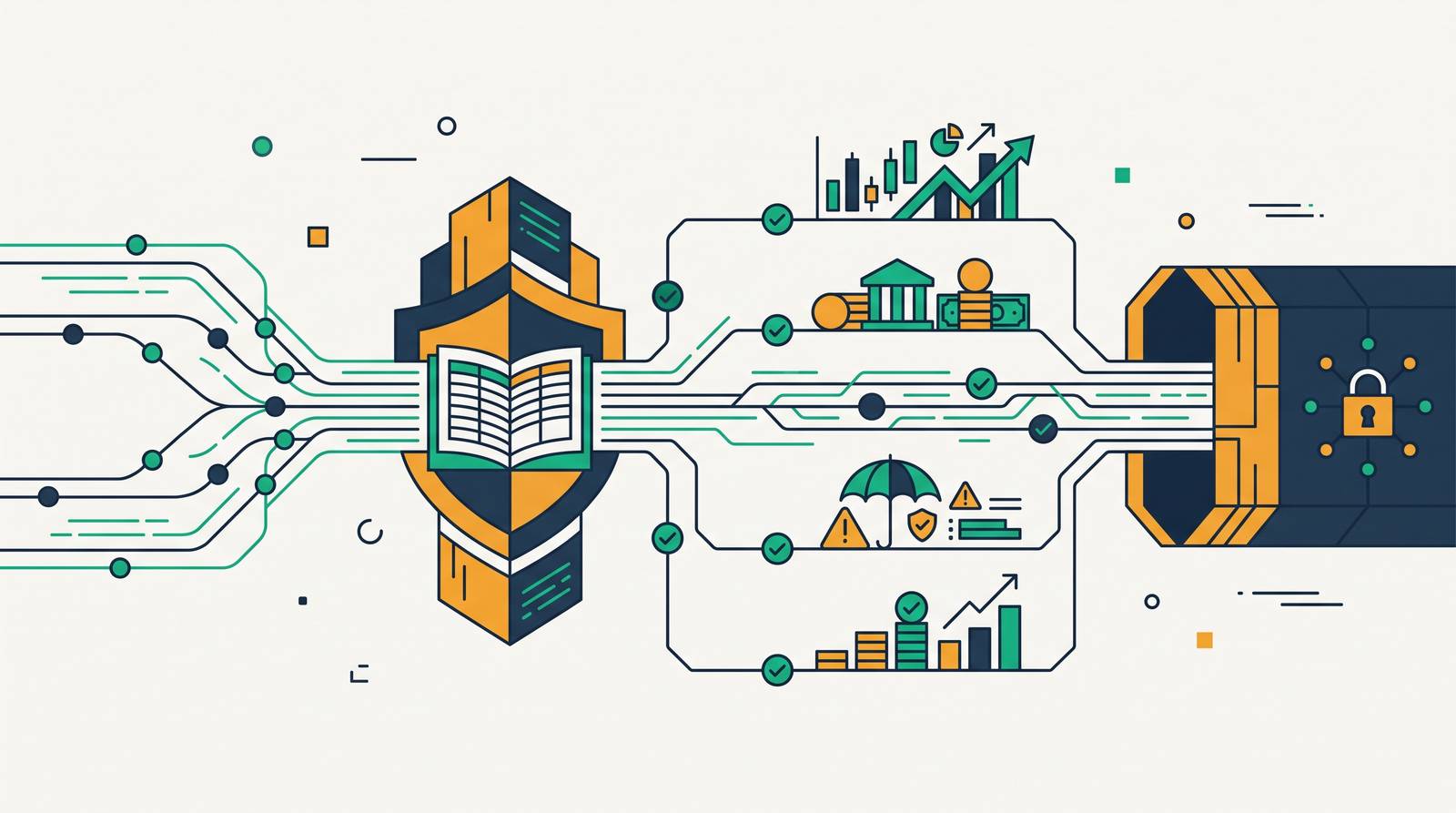 Cover illustration for “Data Governance in Financial Services Across Business Lines”