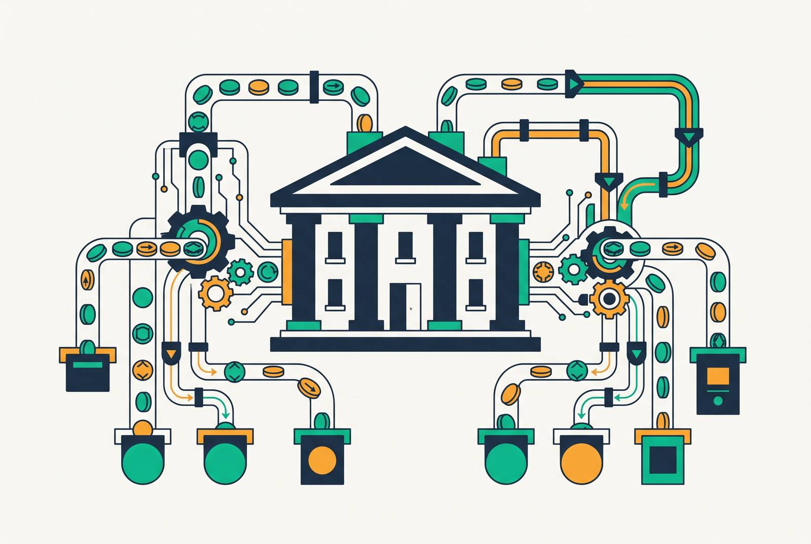 Cover illustration for “Direct Deposit Processing Automation at Banks and Credit Unions”