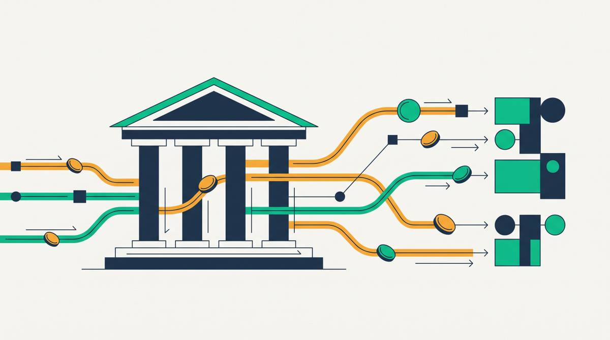 Cover illustration for “B2B Payments Automation for Financial Institutions”