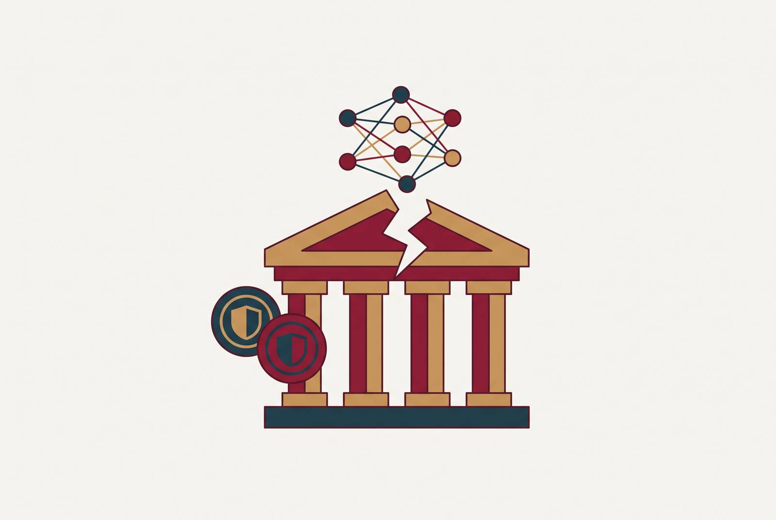 Cover illustration for “Interagency AI Principles and Their Operational Gaps for Banks”