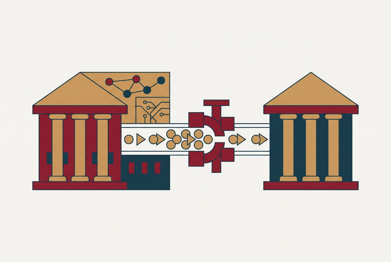 Cover illustration for “Regulation W Affiliate Transaction Limits for AI-Executed Banking Operations”