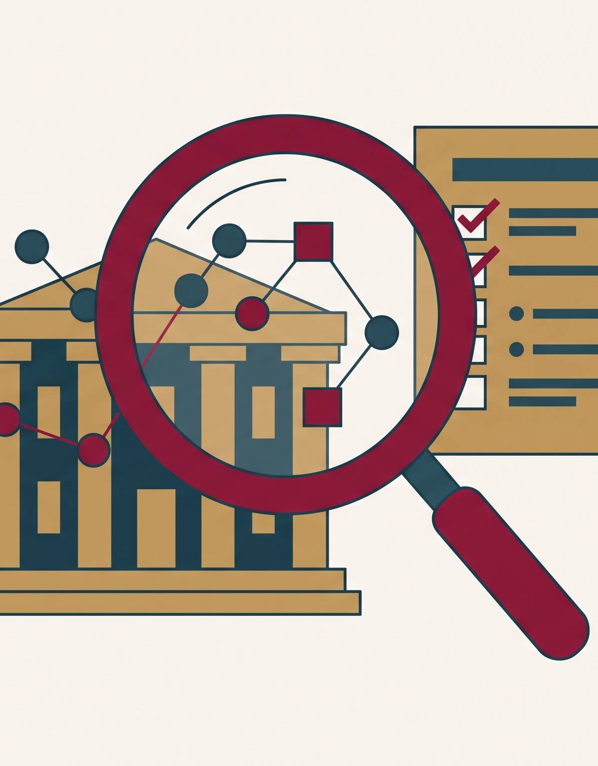 Cover illustration for “Examiner Findings in Published AI-Related Enforcement Actions at Banks”