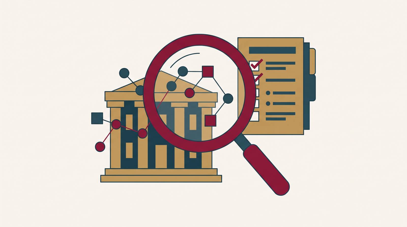 Cover illustration for “Examiner Findings in Published AI-Related Enforcement Actions at Banks”