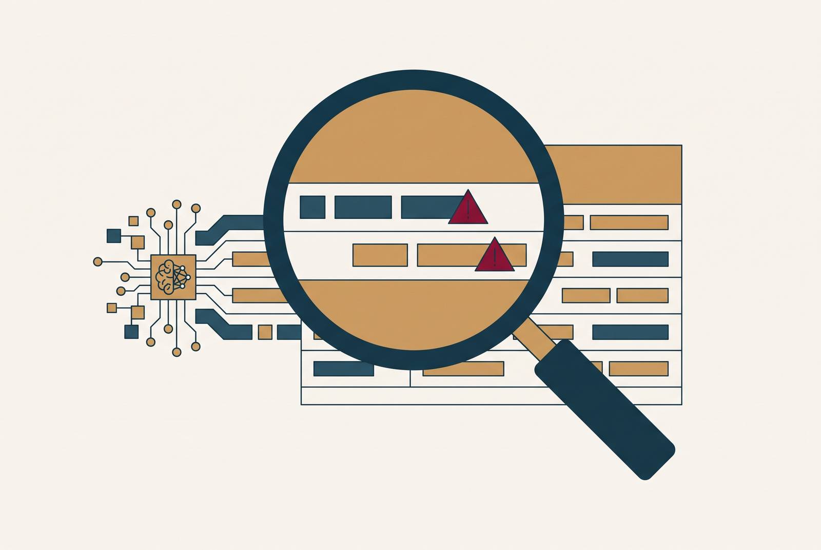 Cover illustration for “BSA Examination Exposure from AI-Generated Transaction Narratives”